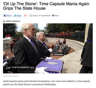 Illustration for article titled Shocking Photos of the 'Time Capsule Mania' That's Sweeping Boston